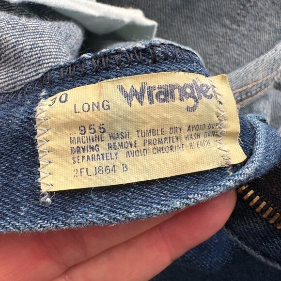 Vintage 70s Womens Boyfriend Bootcut Denim Western 955 Jeans Size 27 x 32 - Picture 7 of 11